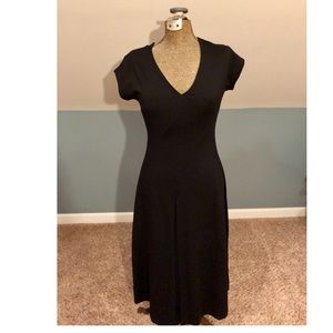 Maeve Anthropologie black dress